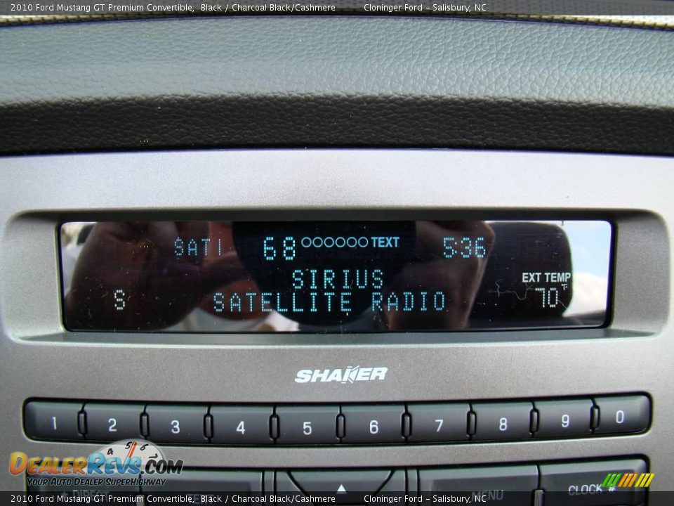 2010 Ford Mustang GT Premium Convertible Black / Charcoal Black/Cashmere Photo #24