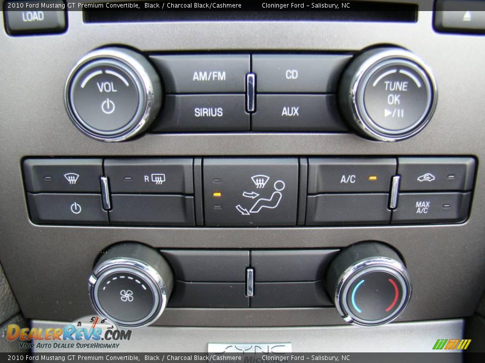 2010 Ford Mustang GT Premium Convertible Black / Charcoal Black/Cashmere Photo #26