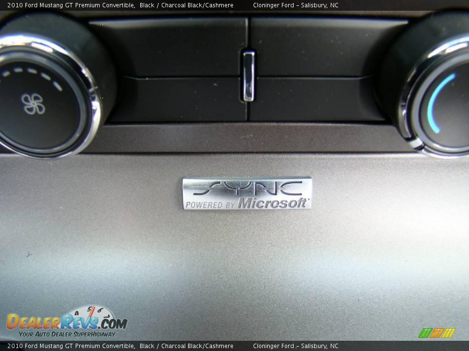 2010 Ford Mustang GT Premium Convertible Black / Charcoal Black/Cashmere Photo #27
