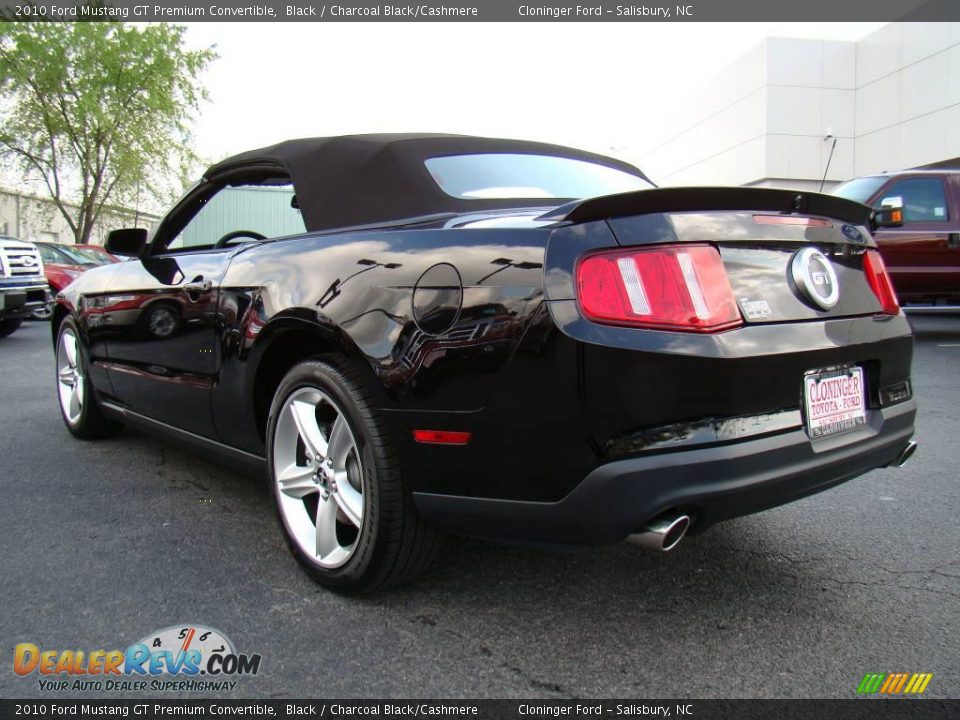 2010 Ford Mustang GT Premium Convertible Black / Charcoal Black/Cashmere Photo #31