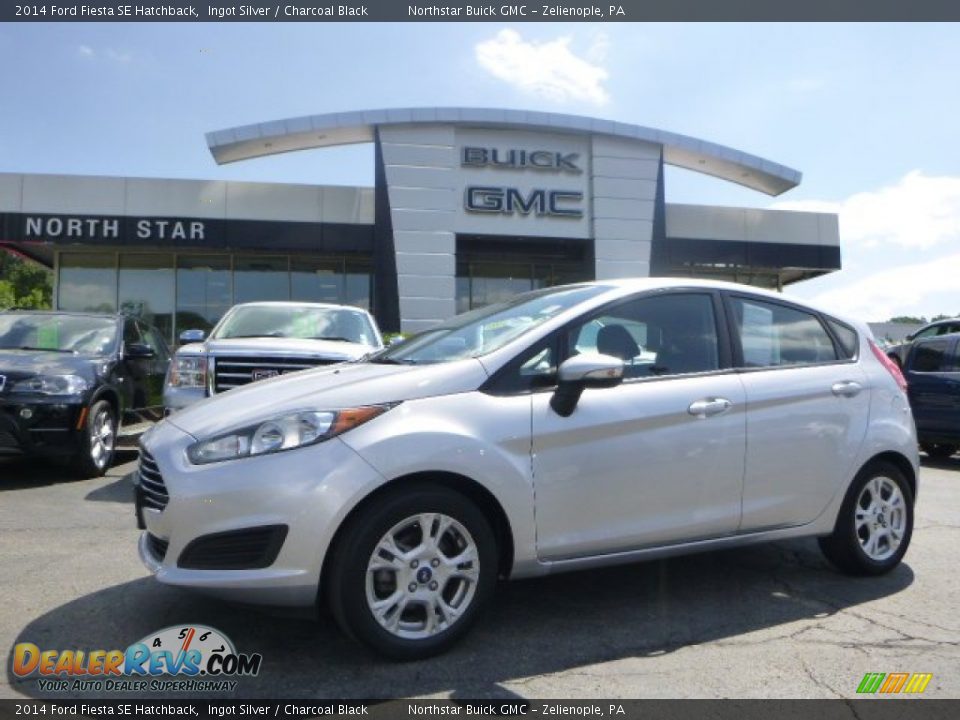 2014 Ford Fiesta SE Hatchback Ingot Silver / Charcoal Black Photo #1