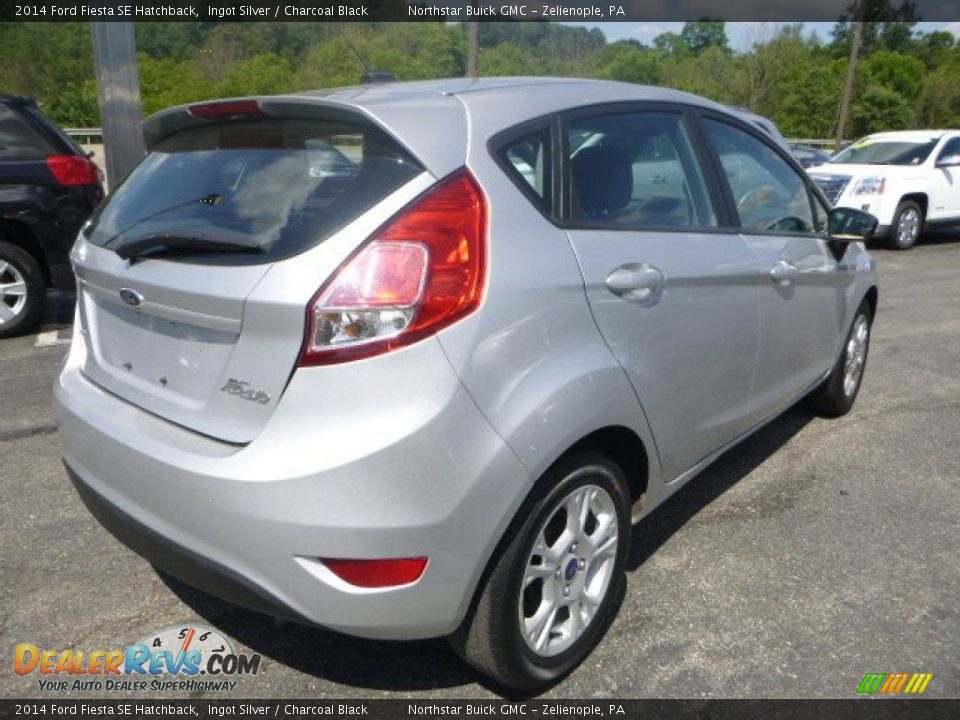 2014 Ford Fiesta SE Hatchback Ingot Silver / Charcoal Black Photo #6