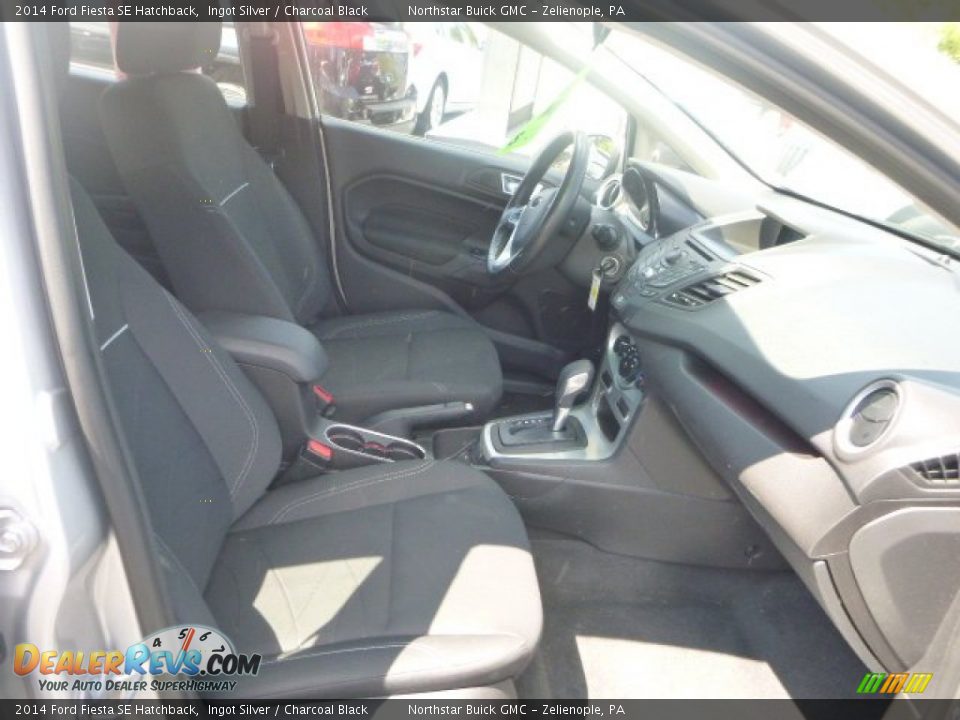 2014 Ford Fiesta SE Hatchback Ingot Silver / Charcoal Black Photo #8