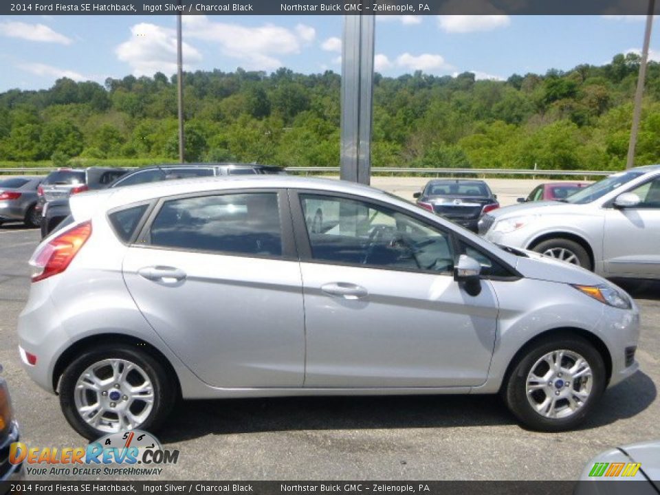 2014 Ford Fiesta SE Hatchback Ingot Silver / Charcoal Black Photo #10