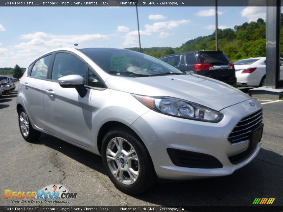 2014 Ford Fiesta SE Hatchback Ingot Silver / Charcoal Black Photo #11