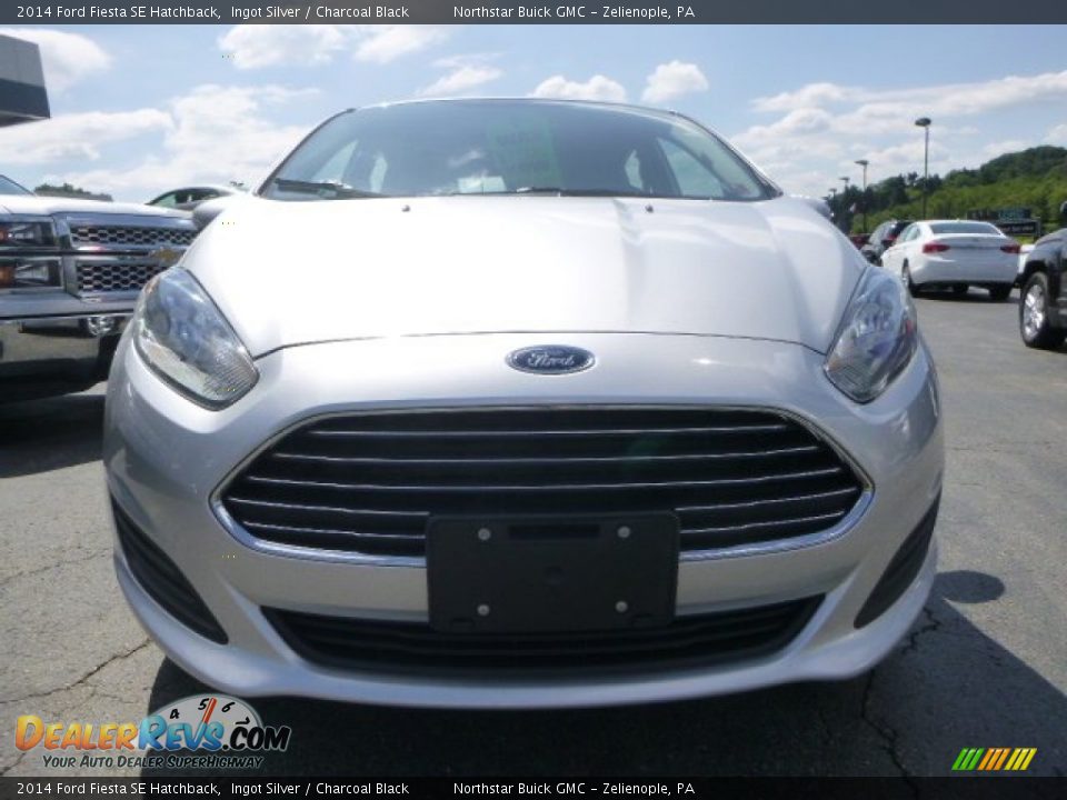 2014 Ford Fiesta SE Hatchback Ingot Silver / Charcoal Black Photo #12