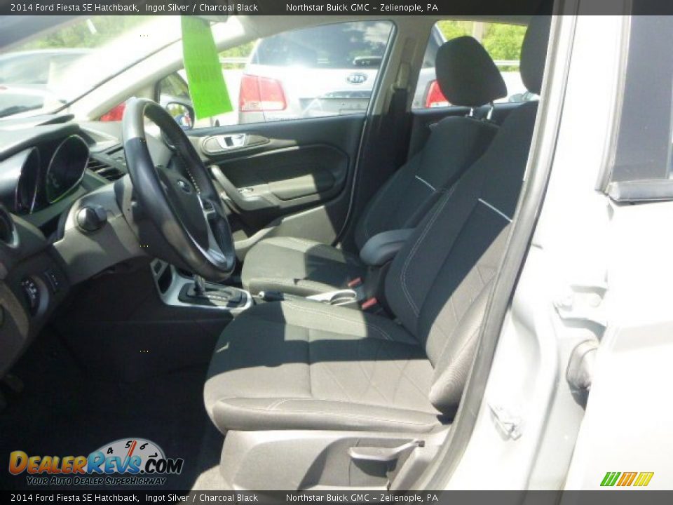 2014 Ford Fiesta SE Hatchback Ingot Silver / Charcoal Black Photo #13