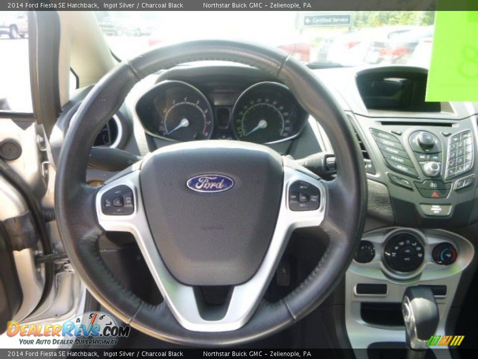 2014 Ford Fiesta SE Hatchback Ingot Silver / Charcoal Black Photo #19