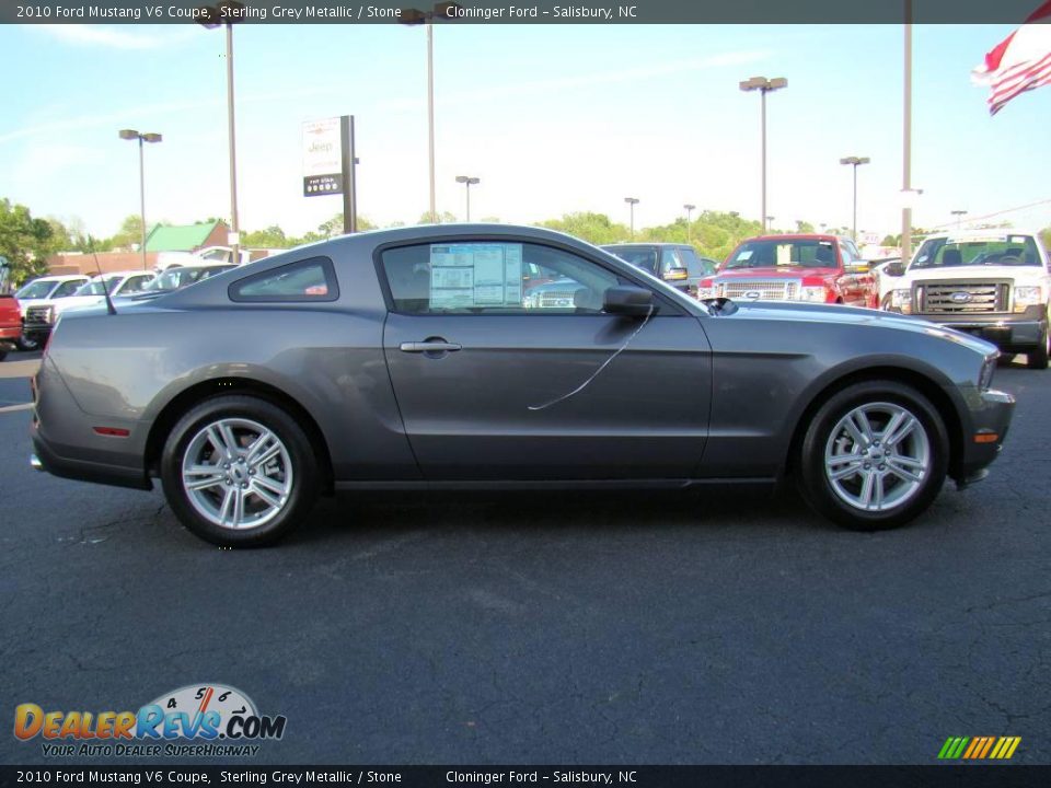 2010 Ford Mustang V6 Coupe Sterling Grey Metallic / Stone Photo #2