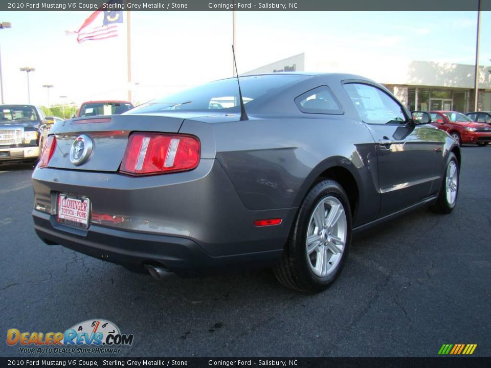 2010 Ford Mustang V6 Coupe Sterling Grey Metallic / Stone Photo #3