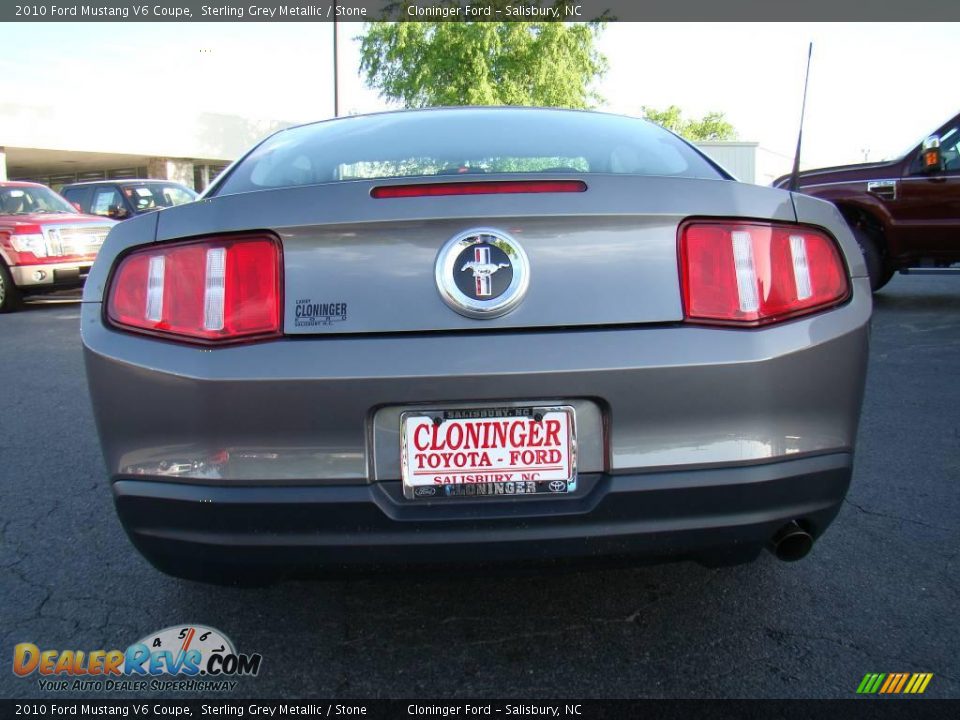 2010 Ford Mustang V6 Coupe Sterling Grey Metallic / Stone Photo #4