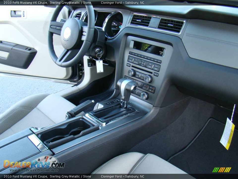 2010 Ford Mustang V6 Coupe Sterling Grey Metallic / Stone Photo #11