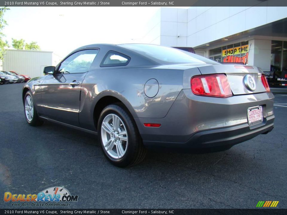 2010 Ford Mustang V6 Coupe Sterling Grey Metallic / Stone Photo #23