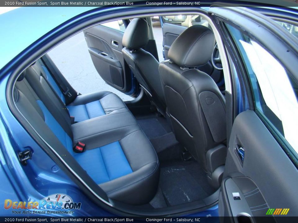 2010 Ford Fusion Sport Sport Blue Metallic / Charcoal Black/Sport Blue Photo #11