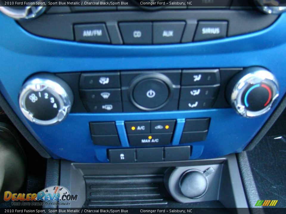 2010 Ford Fusion Sport Sport Blue Metallic / Charcoal Black/Sport Blue Photo #25