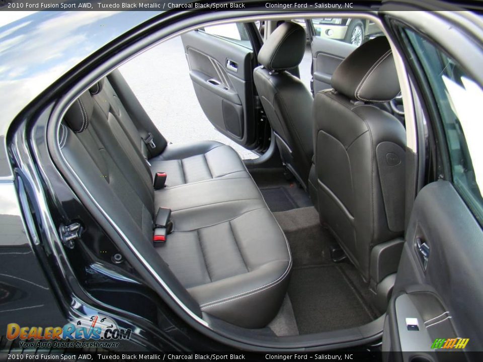 2010 Ford Fusion Sport AWD Tuxedo Black Metallic / Charcoal Black/Sport Black Photo #11