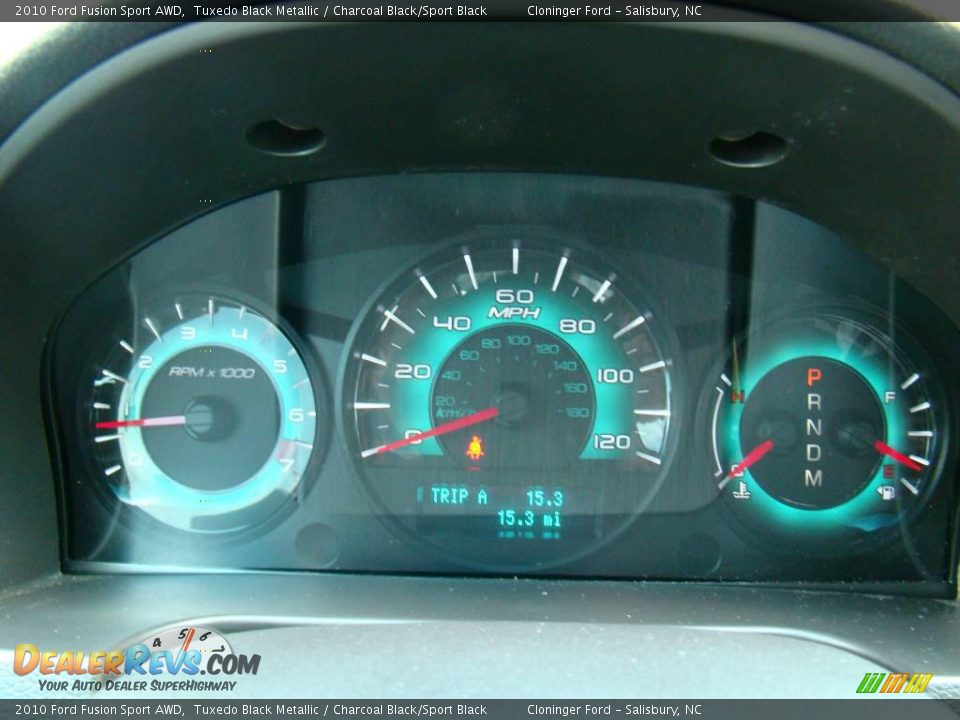 2010 Ford Fusion Sport AWD Tuxedo Black Metallic / Charcoal Black/Sport Black Photo #20