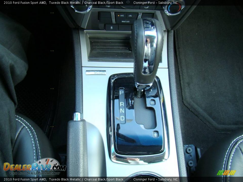 2010 Ford Fusion Sport AWD Tuxedo Black Metallic / Charcoal Black/Sport Black Photo #26