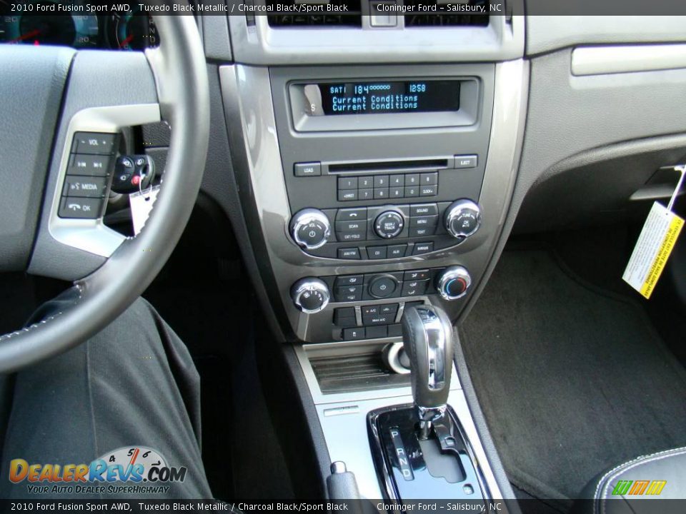 2010 Ford Fusion Sport AWD Tuxedo Black Metallic / Charcoal Black/Sport Black Photo #27