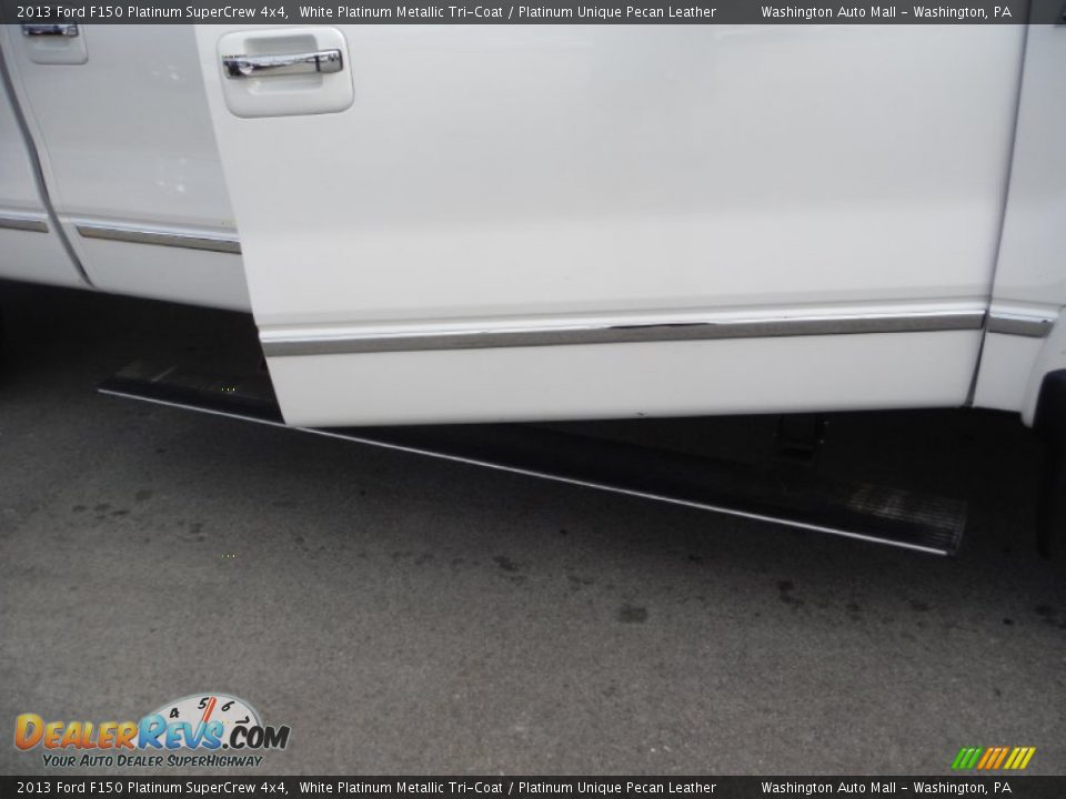 2013 Ford F150 Platinum SuperCrew 4x4 White Platinum Metallic Tri-Coat / Platinum Unique Pecan Leather Photo #3