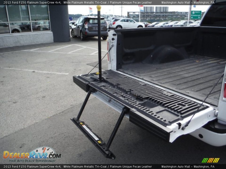 2013 Ford F150 Platinum SuperCrew 4x4 White Platinum Metallic Tri-Coat / Platinum Unique Pecan Leather Photo #8