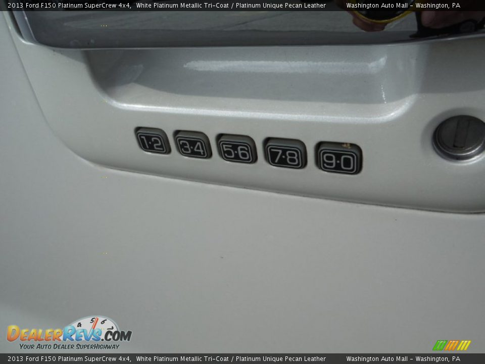 2013 Ford F150 Platinum SuperCrew 4x4 White Platinum Metallic Tri-Coat / Platinum Unique Pecan Leather Photo #9