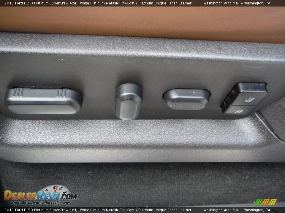 2013 Ford F150 Platinum SuperCrew 4x4 White Platinum Metallic Tri-Coat / Platinum Unique Pecan Leather Photo #14