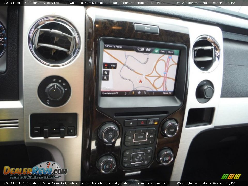 2013 Ford F150 Platinum SuperCrew 4x4 White Platinum Metallic Tri-Coat / Platinum Unique Pecan Leather Photo #18
