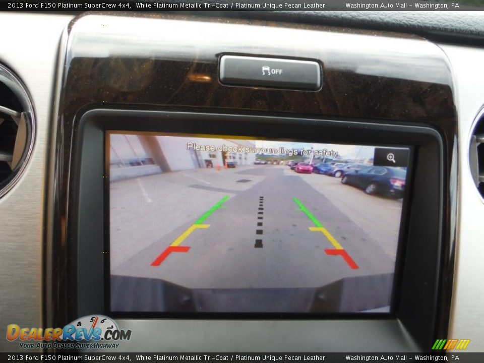 2013 Ford F150 Platinum SuperCrew 4x4 White Platinum Metallic Tri-Coat / Platinum Unique Pecan Leather Photo #19
