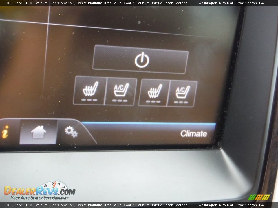 2013 Ford F150 Platinum SuperCrew 4x4 White Platinum Metallic Tri-Coat / Platinum Unique Pecan Leather Photo #20