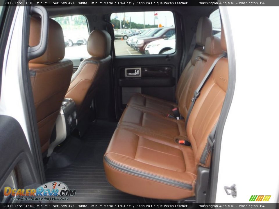 Rear Seat of 2013 Ford F150 Platinum SuperCrew 4x4 Photo #23