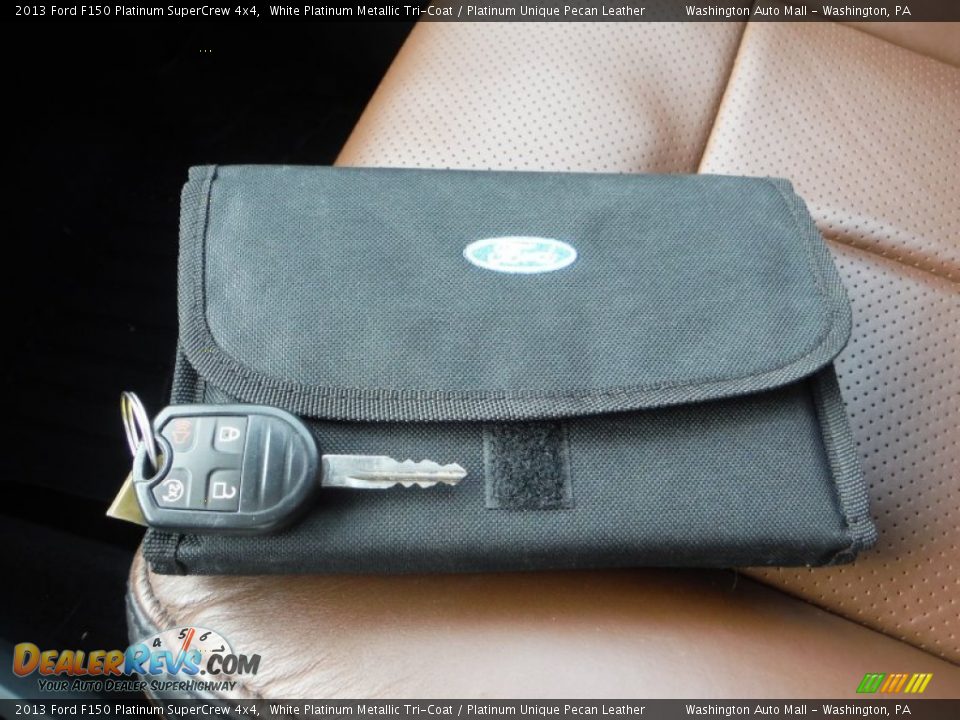 2013 Ford F150 Platinum SuperCrew 4x4 White Platinum Metallic Tri-Coat / Platinum Unique Pecan Leather Photo #24