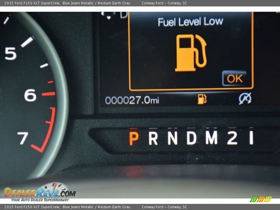 2015 Ford F150 XLT SuperCrew Blue Jeans Metallic / Medium Earth Gray Photo #22