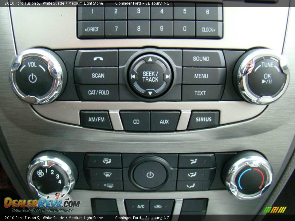 2010 Ford Fusion S White Suede / Medium Light Stone Photo #23