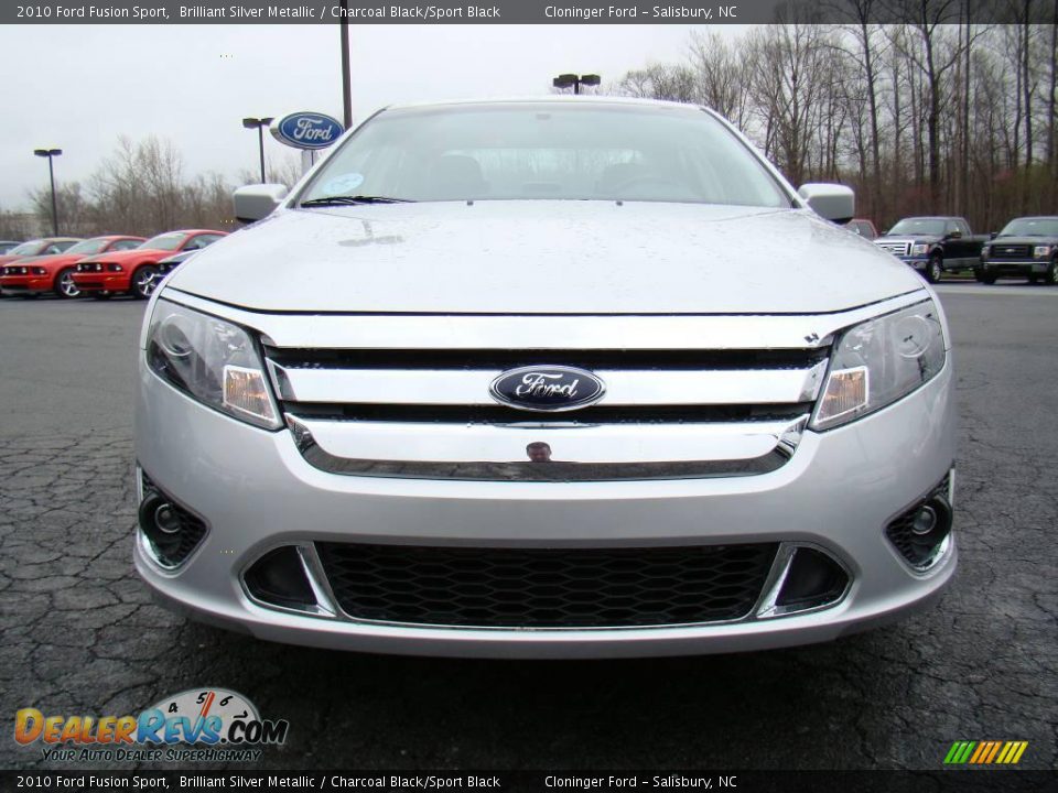 2010 Ford Fusion Sport Brilliant Silver Metallic / Charcoal Black/Sport Black Photo #7