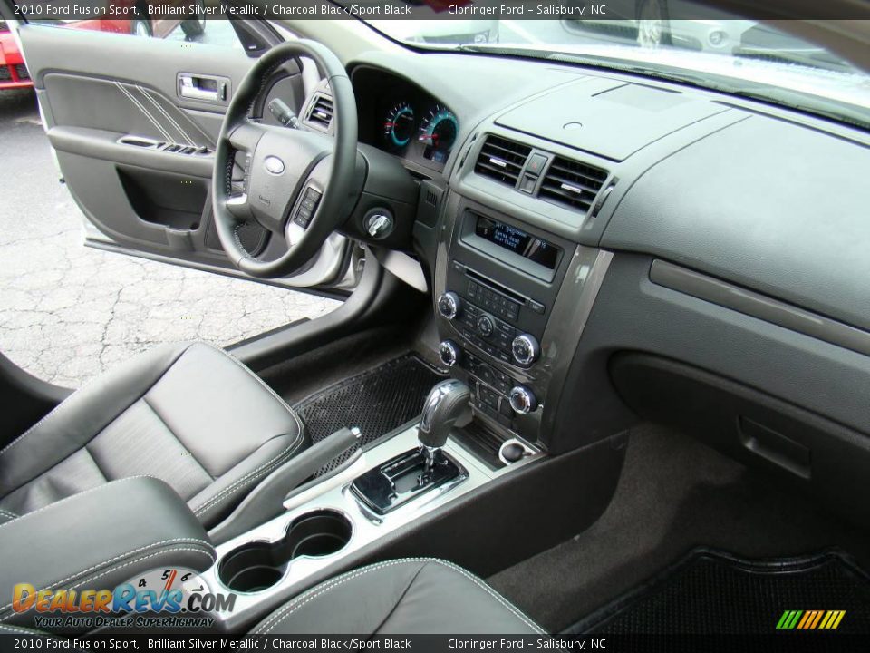 2010 Ford Fusion Sport Brilliant Silver Metallic / Charcoal Black/Sport Black Photo #13