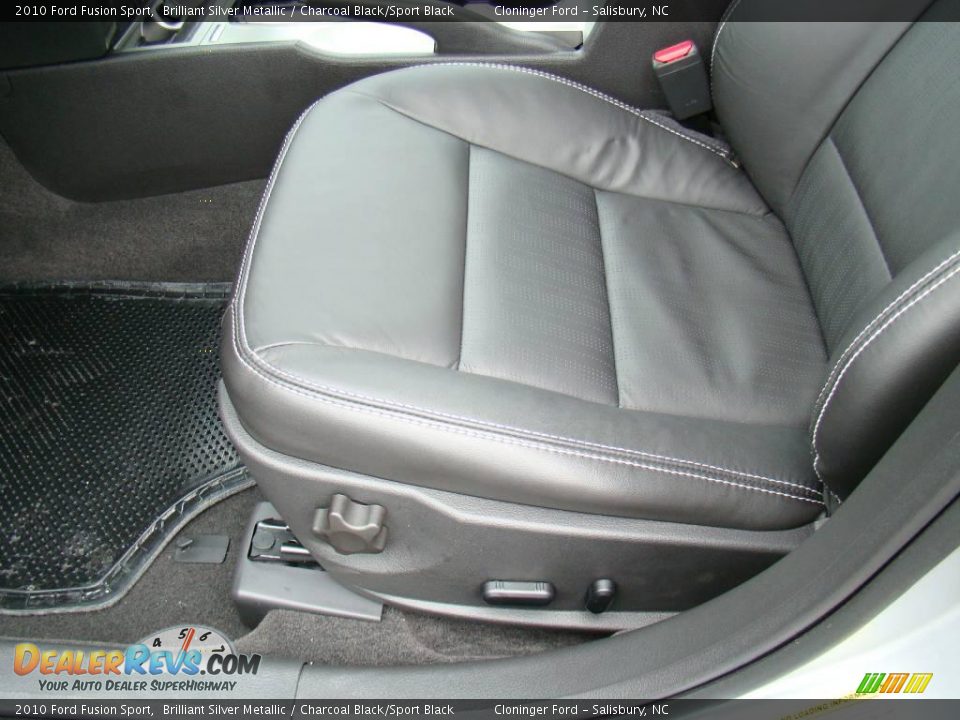 2010 Ford Fusion Sport Brilliant Silver Metallic / Charcoal Black/Sport Black Photo #19