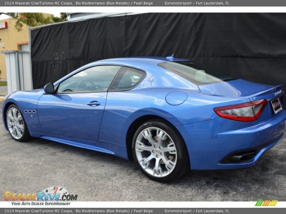2014 Maserati GranTurismo MC Coupe Blu Mediterraneo (Blue Metallic) / Pearl Beige Photo #17