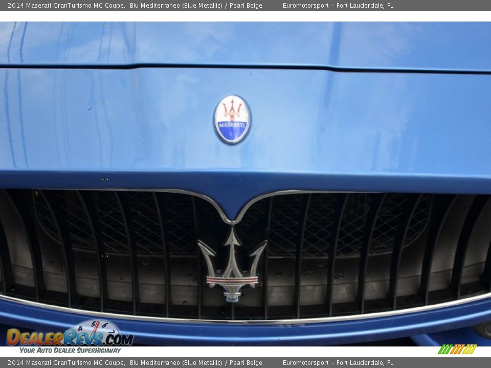 2014 Maserati GranTurismo MC Coupe Blu Mediterraneo (Blue Metallic) / Pearl Beige Photo #28