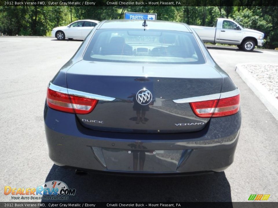 2012 Buick Verano FWD Cyber Gray Metallic / Ebony Photo #9