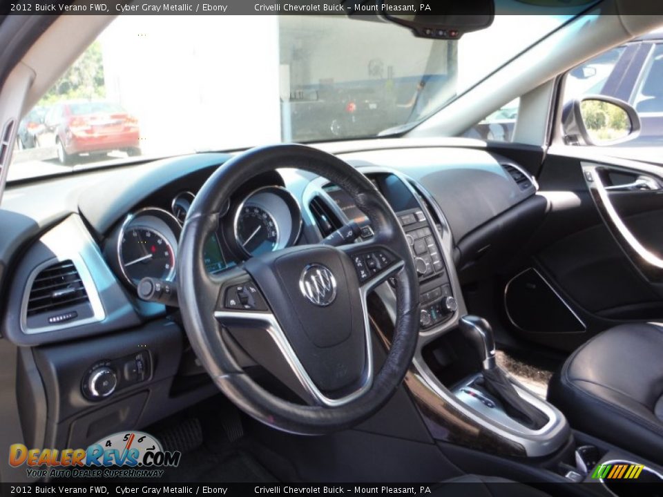 2012 Buick Verano FWD Cyber Gray Metallic / Ebony Photo #14