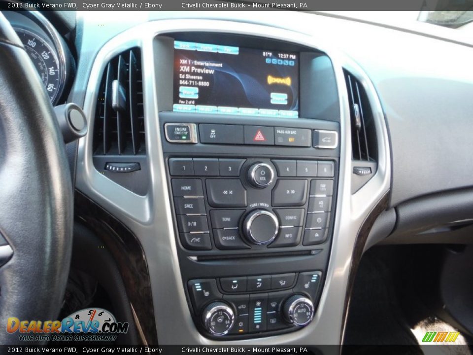 2012 Buick Verano FWD Cyber Gray Metallic / Ebony Photo #20