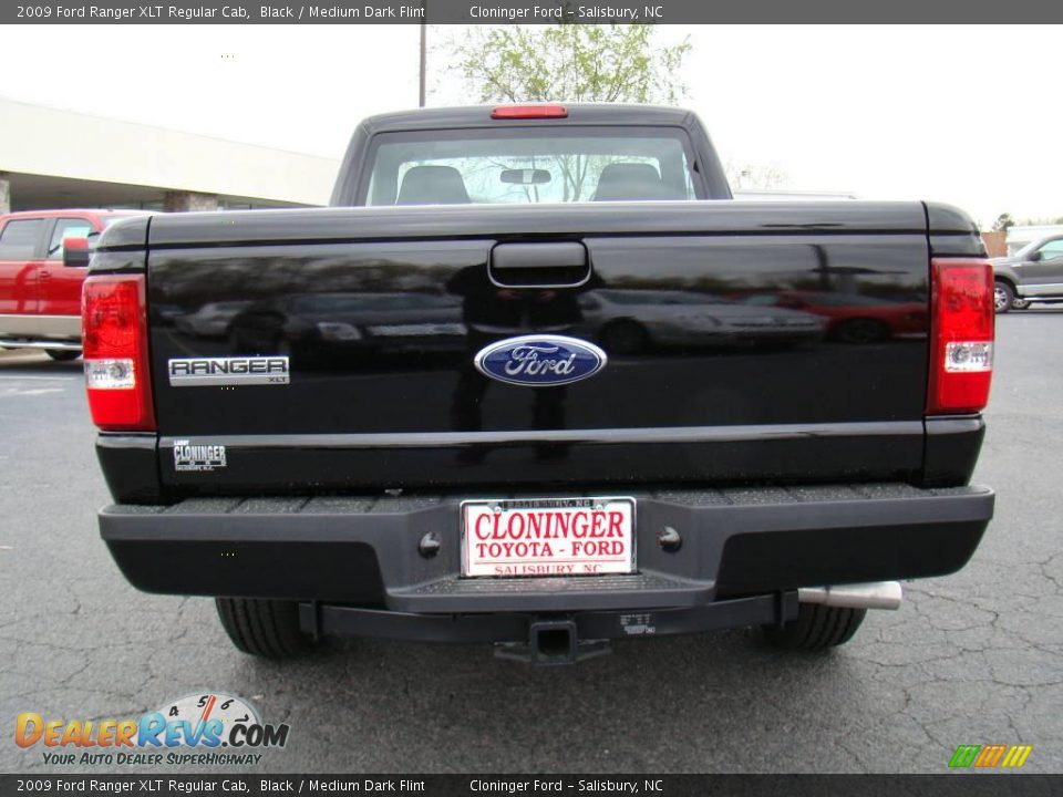 2009 Ford Ranger XLT Regular Cab Black / Medium Dark Flint Photo #4