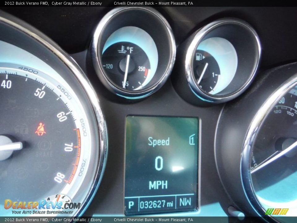 2012 Buick Verano FWD Cyber Gray Metallic / Ebony Photo #35