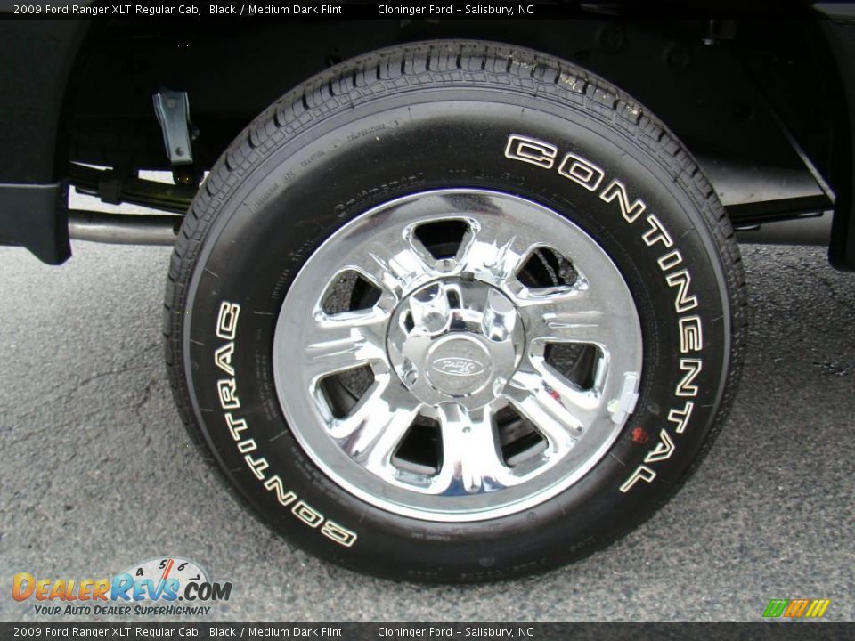 2009 Ford Ranger XLT Regular Cab Black / Medium Dark Flint Photo #13
