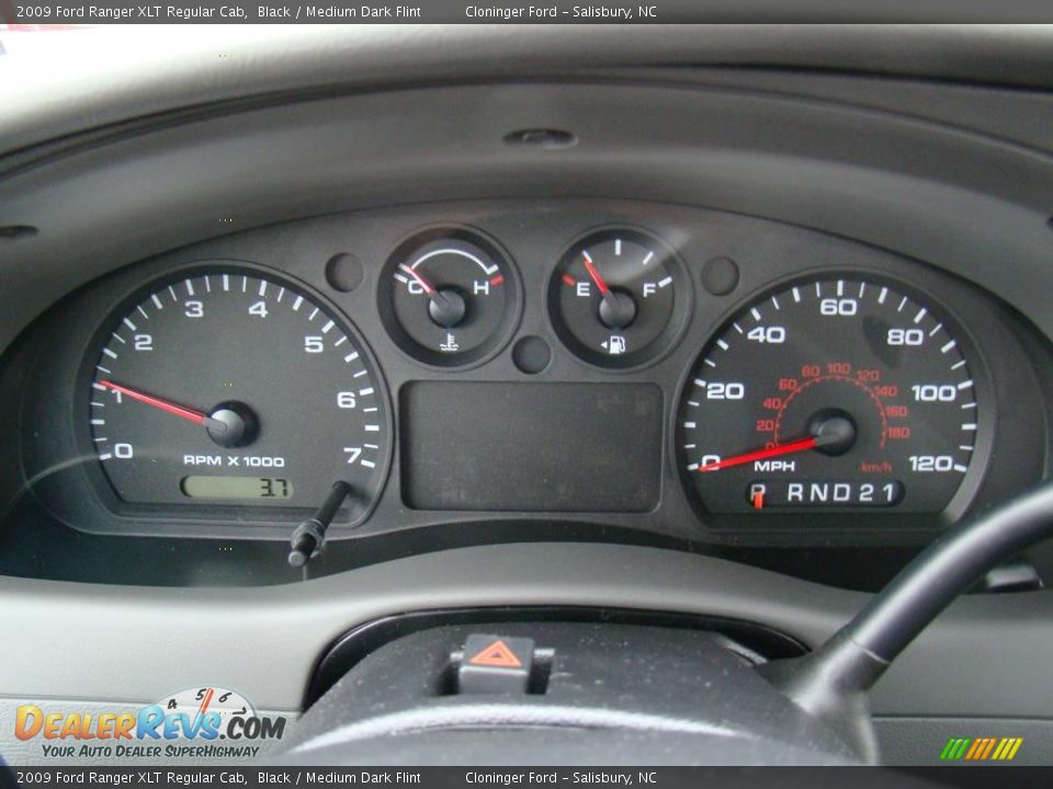 2009 Ford Ranger XLT Regular Cab Black / Medium Dark Flint Photo #17
