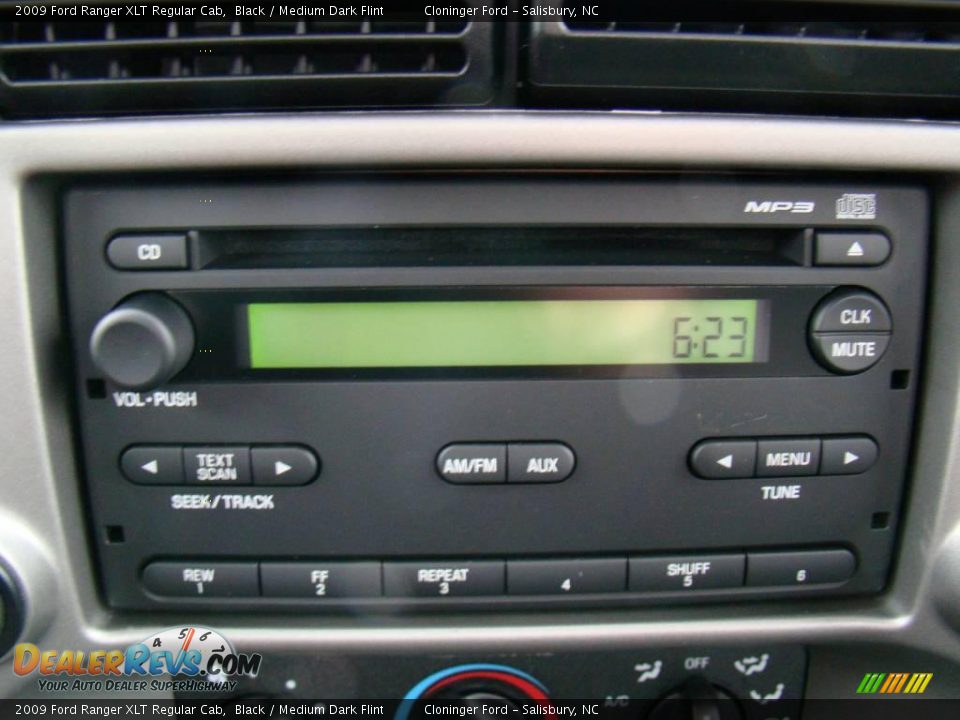 2009 Ford Ranger XLT Regular Cab Black / Medium Dark Flint Photo #19