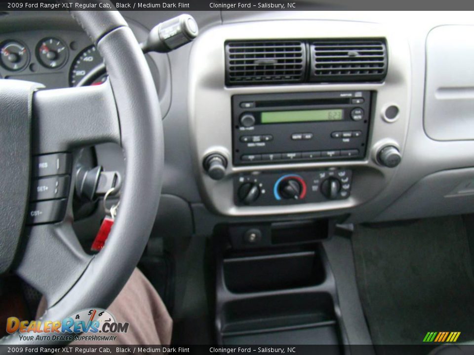 2009 Ford Ranger XLT Regular Cab Black / Medium Dark Flint Photo #21