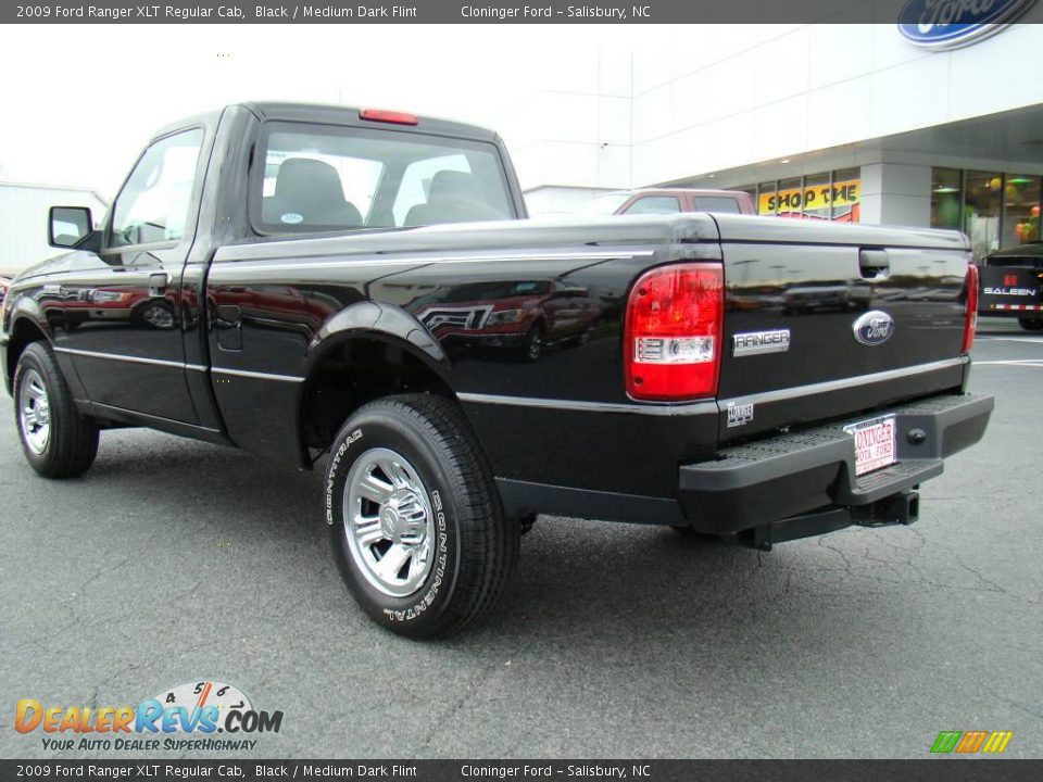 2009 Ford Ranger XLT Regular Cab Black / Medium Dark Flint Photo #22
