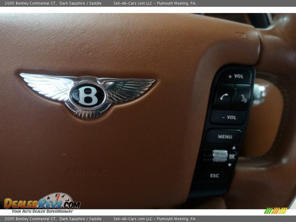 2005 Bentley Continental GT Dark Sapphire / Saddle Photo #35